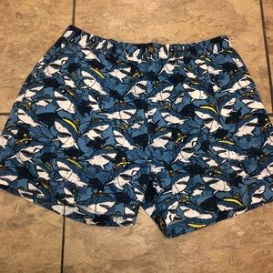 Chubbies Shark Pattern Shorts 5.5
